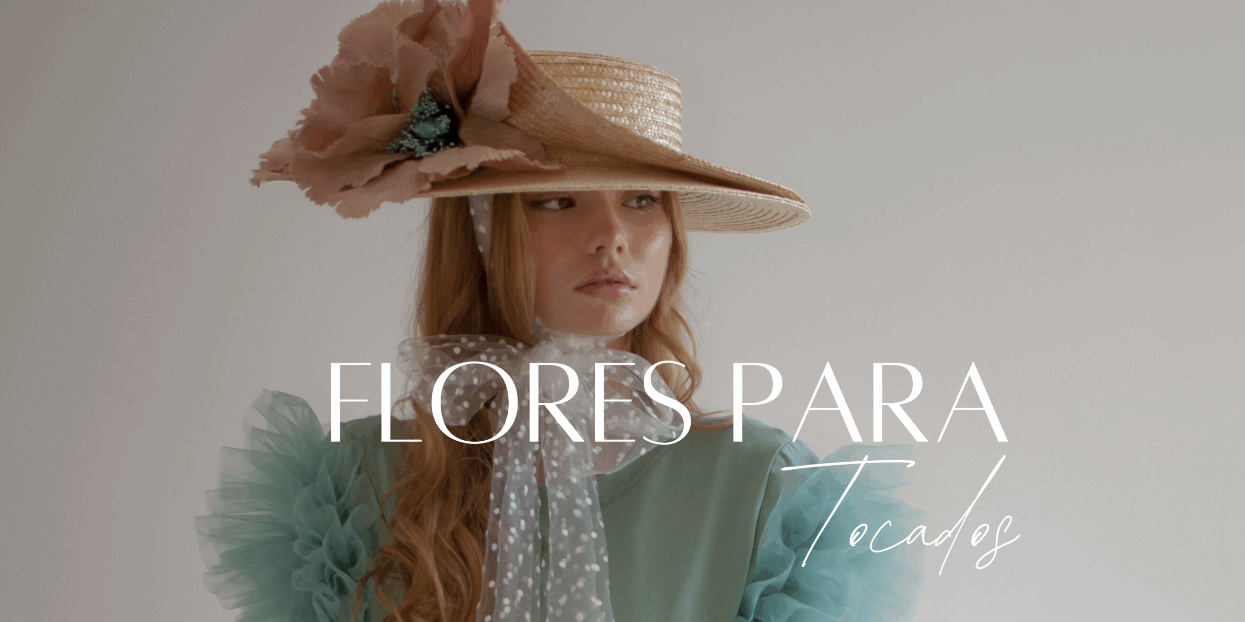 Tocados con flores para bodas