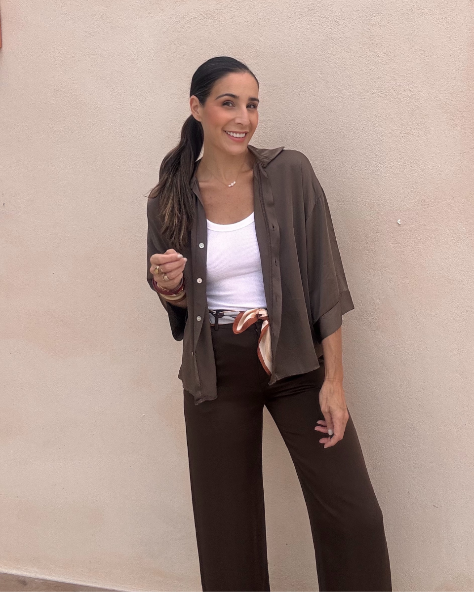 Pantalón de satén